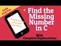 How to Find the Missing Number in an Array Find the missing number in an array
