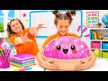 Ruby and Bonnie Rare Glitter Dumpling Squishy at School