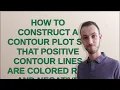 Mathematica How to construct a contour plot so that positive contour lines are colored red and n
