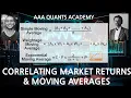 Moving Averages Predicting Returns for Strategy Development Algo Trading Python