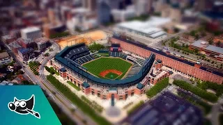 [Youtube thumbnail] A photo of a stadium that looks like a miniature made in GIMP.