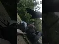 Officers fall trying to make arrest as deck collapses