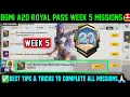 A20 RP WEEK 5 MISSION BGMI WEEK 5 MISSIONS EXPLAINED BGMI SEASON 30 ROYAL PASS WEEK 5 MISSION