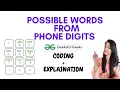 Possible Words From Phone Digits GeeksforGeeks Problem of the Day Must Watch