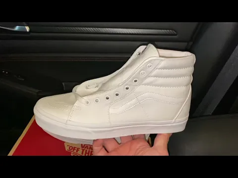 Download MP3 Vans Sk8-Hi True White Leather shoes