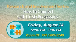 How to Connect with UCSD Professors -