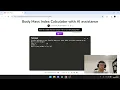 Stanford Code In Place 2026 - Final Project Demo Body Mass Index Calculator with AI assistance