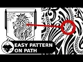Inkscape How to put a Pattern along a Path