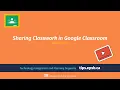 Sharing Classwork in Google Classroom