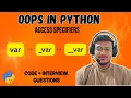 Python OOP Access Specifiers Explained Public Protected Private