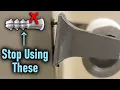 Permanent Fix For Loose Toilet Paper Holders and Towel Bars