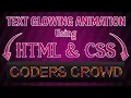 Text Animation Using HTML CSS CSS Text Animation Ashutosh Python