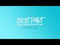 Daniel Caesar, H.E.R. - Best Part (Lower Key) Piano Karaoke - Sing2Piano | Piano Karaoke Instrumentals