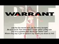 Warrant - Uncle Tom's Cabin (Lyrics) HQ Audio