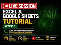 Master Data Analytics Bootcamp Week 5 VLOOKUP XLOOKUP IFERROR in Excel Google Sheets