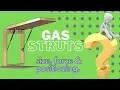 How to calculate a Gas Strut Length - Force