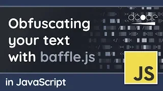Text obfuscation on websites using JavaScript baffle js