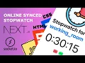 ASMR Programming Coding Real-time Online Stopwatch with NextJS Socket io No Talking