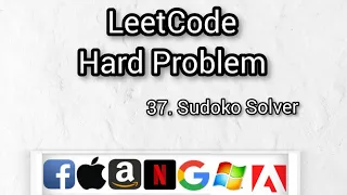 37 Sudoko Solver LeetCode Backtracking Google Interview Question