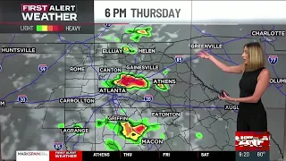 First Alert Forecast Heat returns with widespread storms Friday afternoon