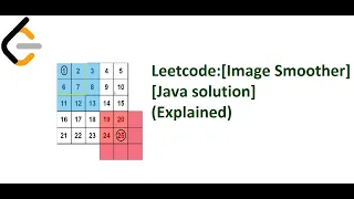 LeetCode Image Smoother Java solution explained
