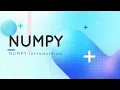 NUMPY 1 PYTHON NUMPY Introduction Why Numpy is faster Numpy Urdu Hindi