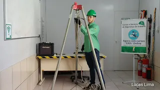 Simulação Pratica NR-33 Sistema Resgate 4 x 1