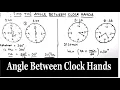 Find Angle between the Hands of a Clock Angle between clock hands Clock Hands Simple formula