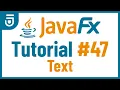 Text JavaFX GUI Tutorial for Beginners