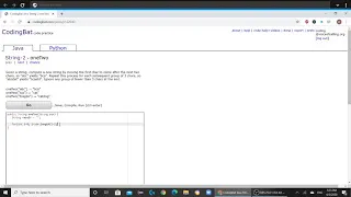 String 2 oneTwo Java Tutorial Codingbat com