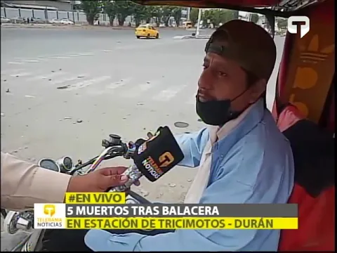 5 muertos tras balacera en estación de tricimotos - Durán