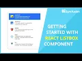 Getting Started with React ListBox Component