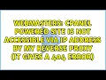 cPanel powered site is not accessible via IP address by my reverse proxy it gives a 404 error