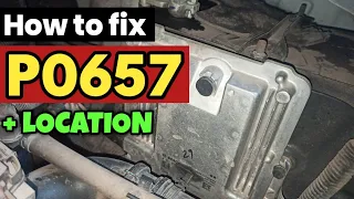 P0657 p0657 actuator supply voltage a circuit open code p0657 p0657 obd2
