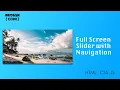 Create a full screen Slider with Navigation using CSS and JavaScript