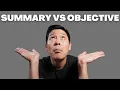 Resume summary vs objective - Which is best according to a recruiter