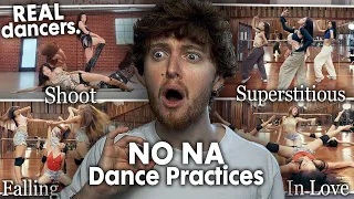 no na dance practices shoot superstitious falling in love reaction 