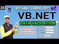 L35 VB NET Data Validation with ErrorProvider Control Validating E-mail Password in VB NET