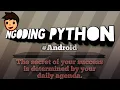 Tutorial cara ngoding python di android Pelajar coding interpreter python