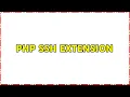 PHP ssh extension 2 Solutions
