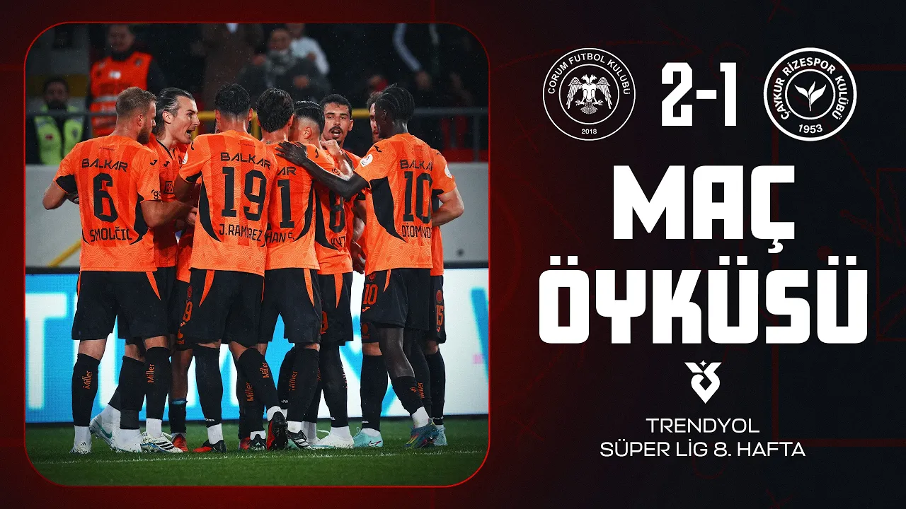 MAÇ ÖYKÜSÜ: ARCA ÇORUM FK 🆚 ÇAYKUR RİZESPOR