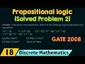Propositional Logic Solved Problem 2