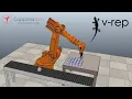 Pick and place application with KUKA KR16 robot using v-rep CoppeliaSim and Matlab