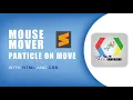 How to create mouse particles effect using css scss js