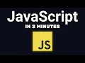 JavaScript Basics in 3 Minutes