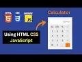 Create Calculator using html CSS and JavaScript In hindi