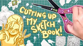 TRUST ME ON THIS! 😈 | Cutting Up a Spread in My Sketchbook | FASIMS