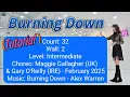 Lagu Burning Down - Line Dance (Tutorial)