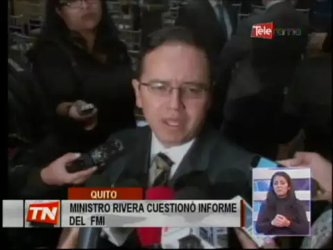 MINISTRO RIVERA CUESTIONO INFORME FMI