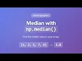NumPy Median Tutorial Master np median for Array Statistics Python Data Analysis